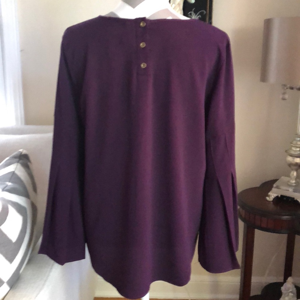 🎉 Gramercy 22 Purple Blouse - Picture 2 of 4